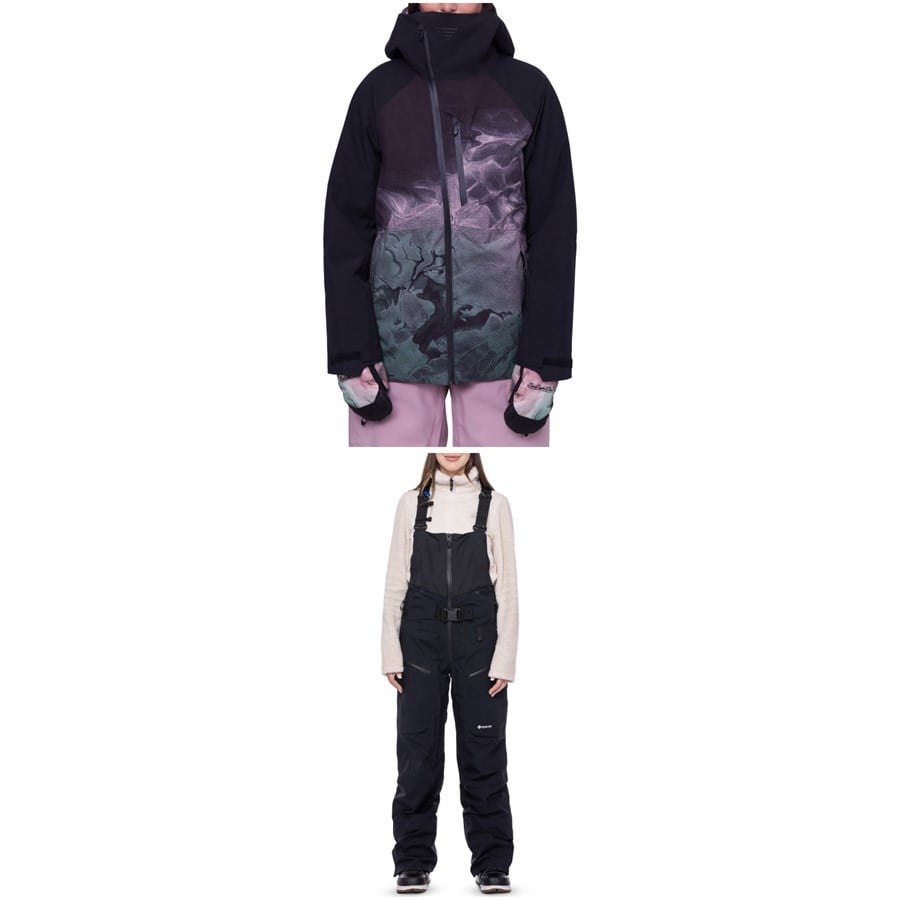 686 Hydra Insulated Jacket + GORE-TEX Hydrastash Bibs - Women's 2024