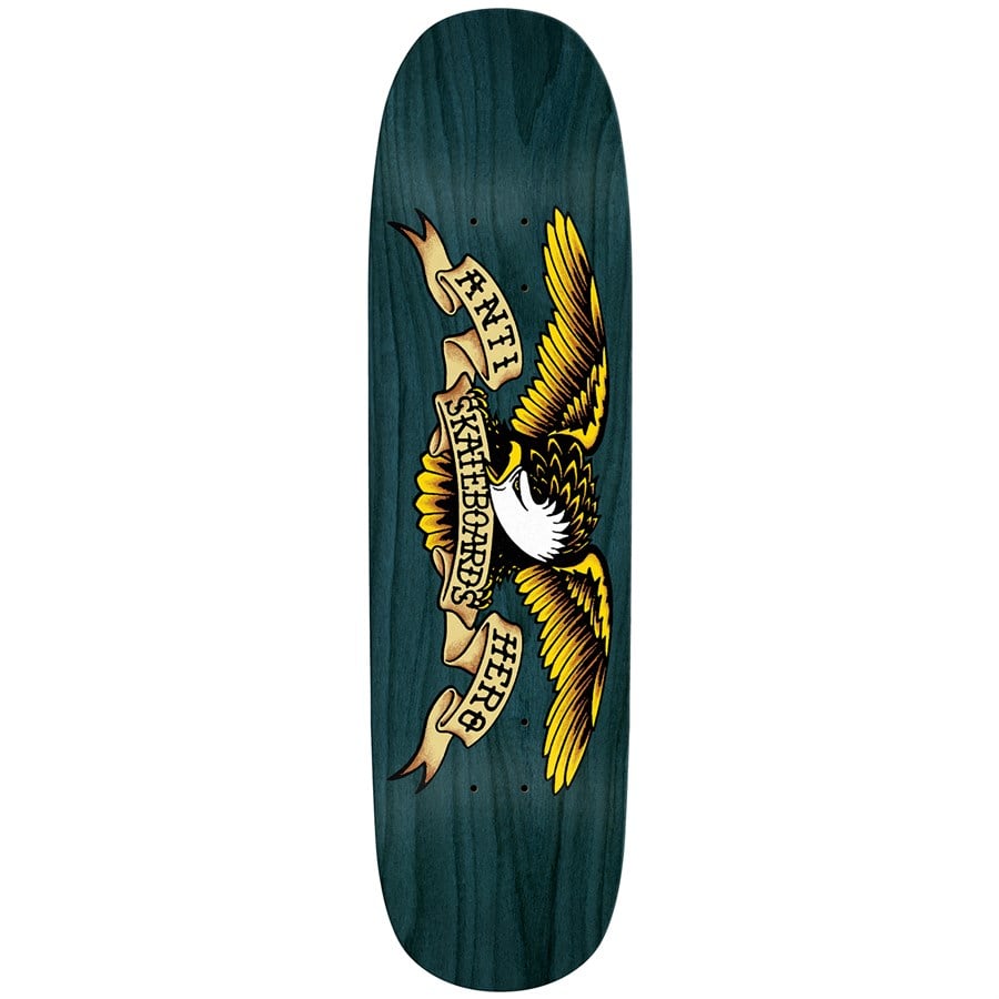 Anti Hero Shaped Eagle Overspray Blue Meanie 8.75 Skateboard Deck