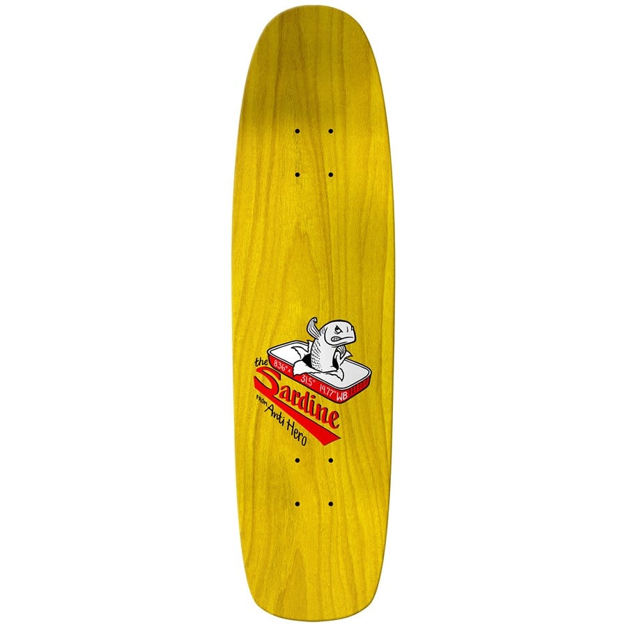 Anti Hero Team Shaped Eagle The Sardine 8.36 Skateboard Deck