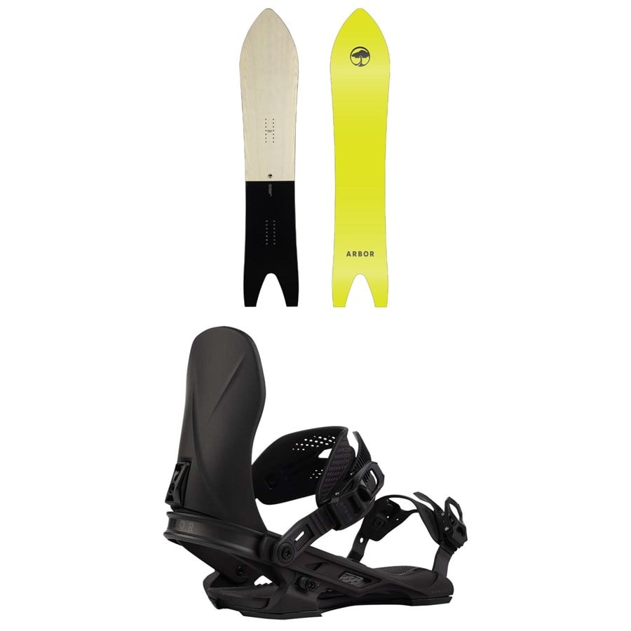 Arbor A-Frame Snowboard + Hemlock Snowboard Bindings 2026