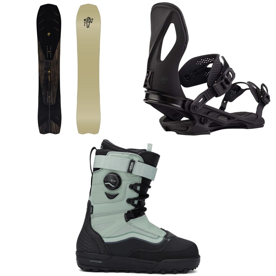 Arbor Bryan Iguchi Pro Snowboard + Cypress Snowboard Bindings + Vans Infuse Snowboard Boots 2026