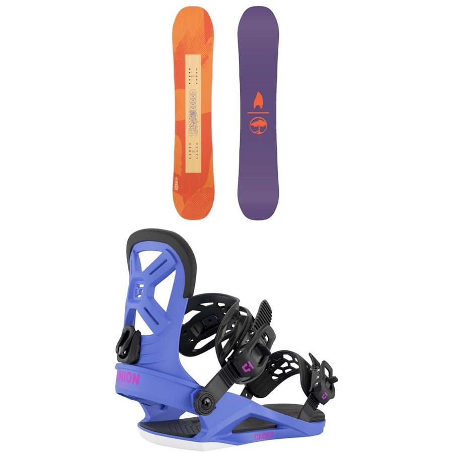Arbor Cavet Snowboard + Union Cadet Snowboard Bindings - Kids' 2026