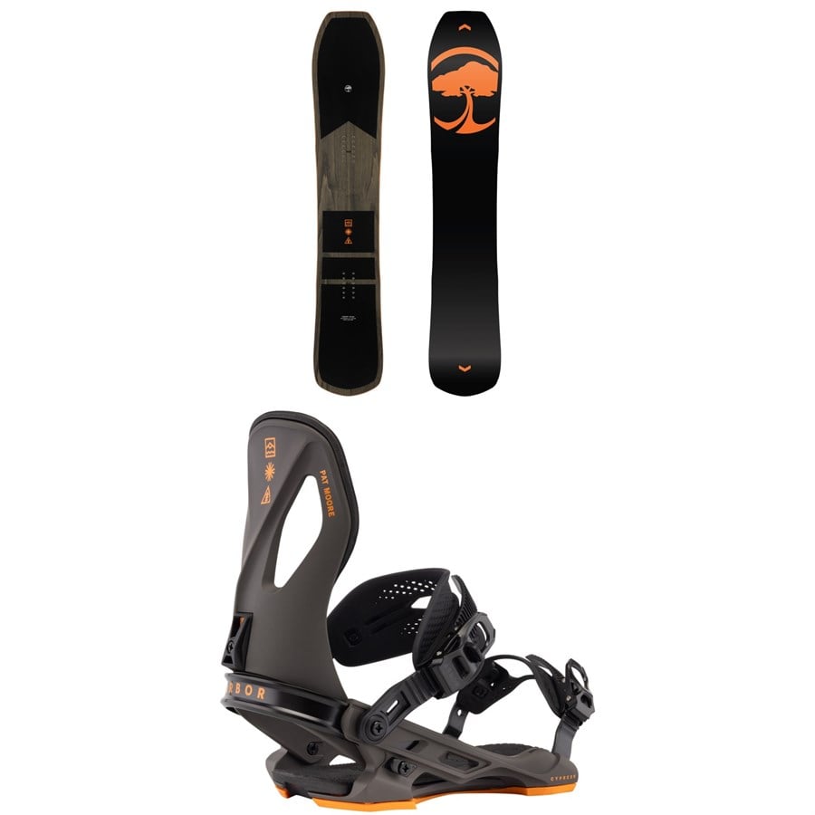 Arbor Coda Snowboard + Cypress Snowboard Bindings 2026