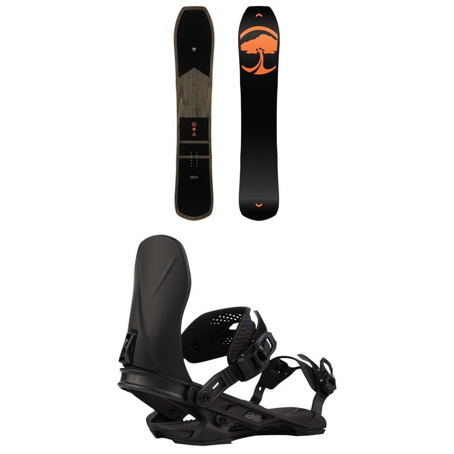 Arbor Coda Snowboard + Hemlock Snowboard Bindings 2026
