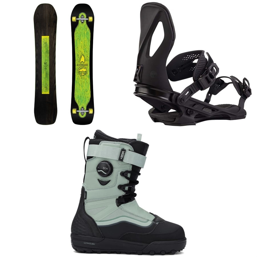 Arbor DK Park Pro Snowboard + Cypress Snowboard Bindings + Vans Infuse Snowboard Boots 2026