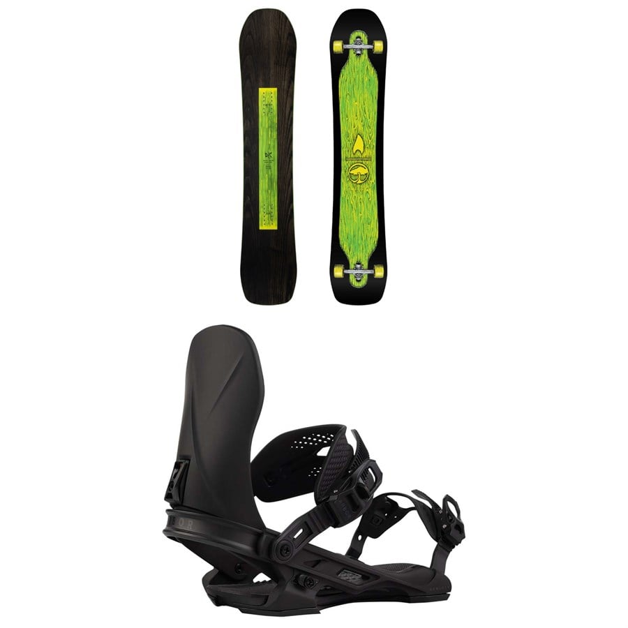 Arbor DK Park Pro Snowboard + Hemlock Snowboard Bindings 2026