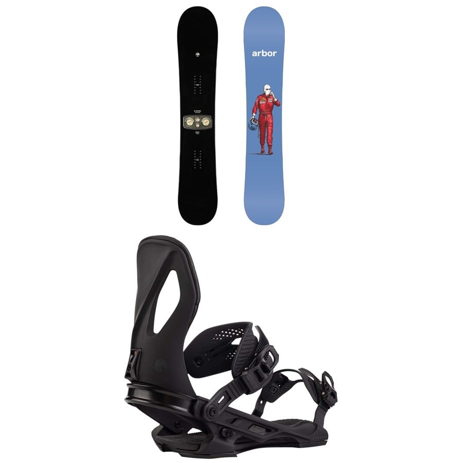Arbor El Camino Snowboard + Cypress Snowboard Bindings 2026