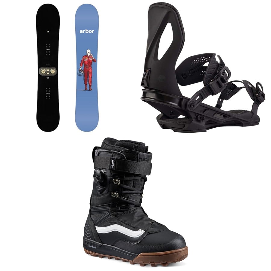 Arbor El Camino Snowboard + Cypress Snowboard Bindings + Vans Infuse Snowboard Boots 2026