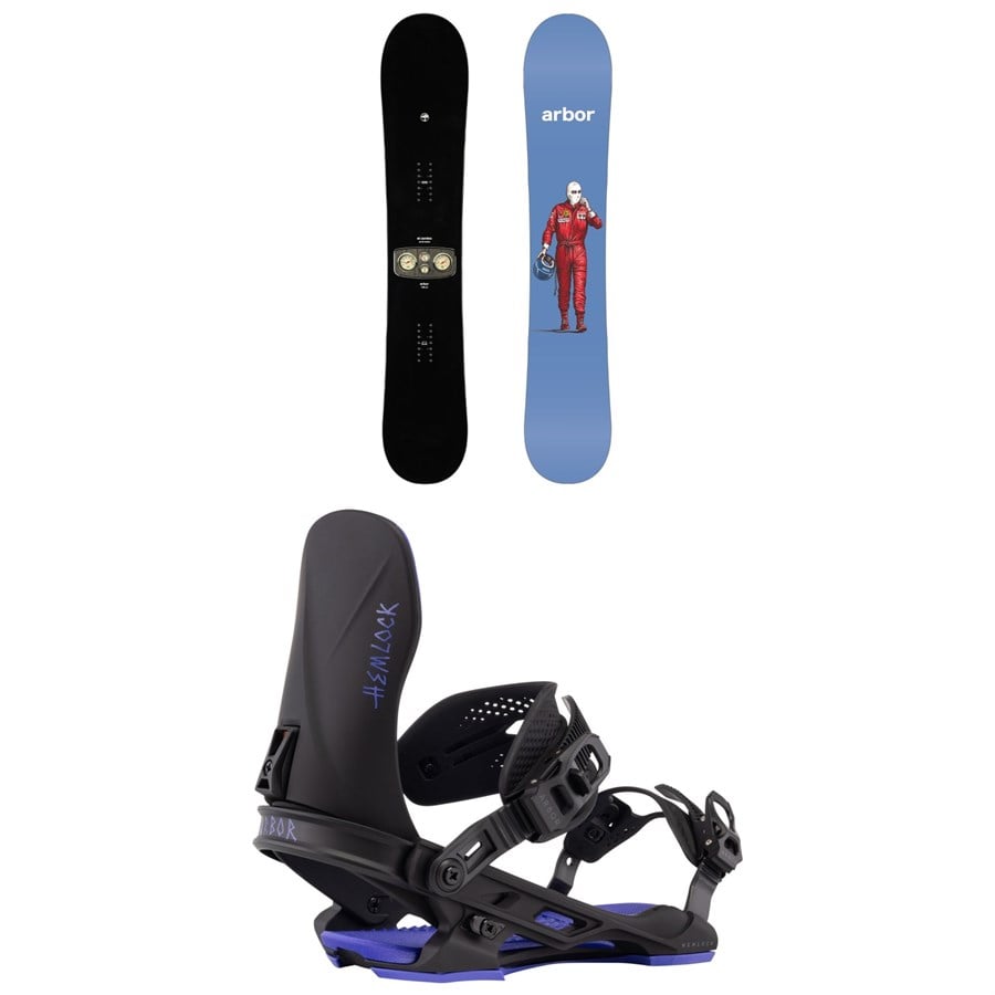 Arbor El Camino Snowboard + Hemlock Snowboard Bindings 2026