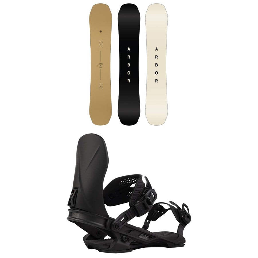 Arbor Element Decon Snowboard + Hemlock Snowboard Bindings 2026