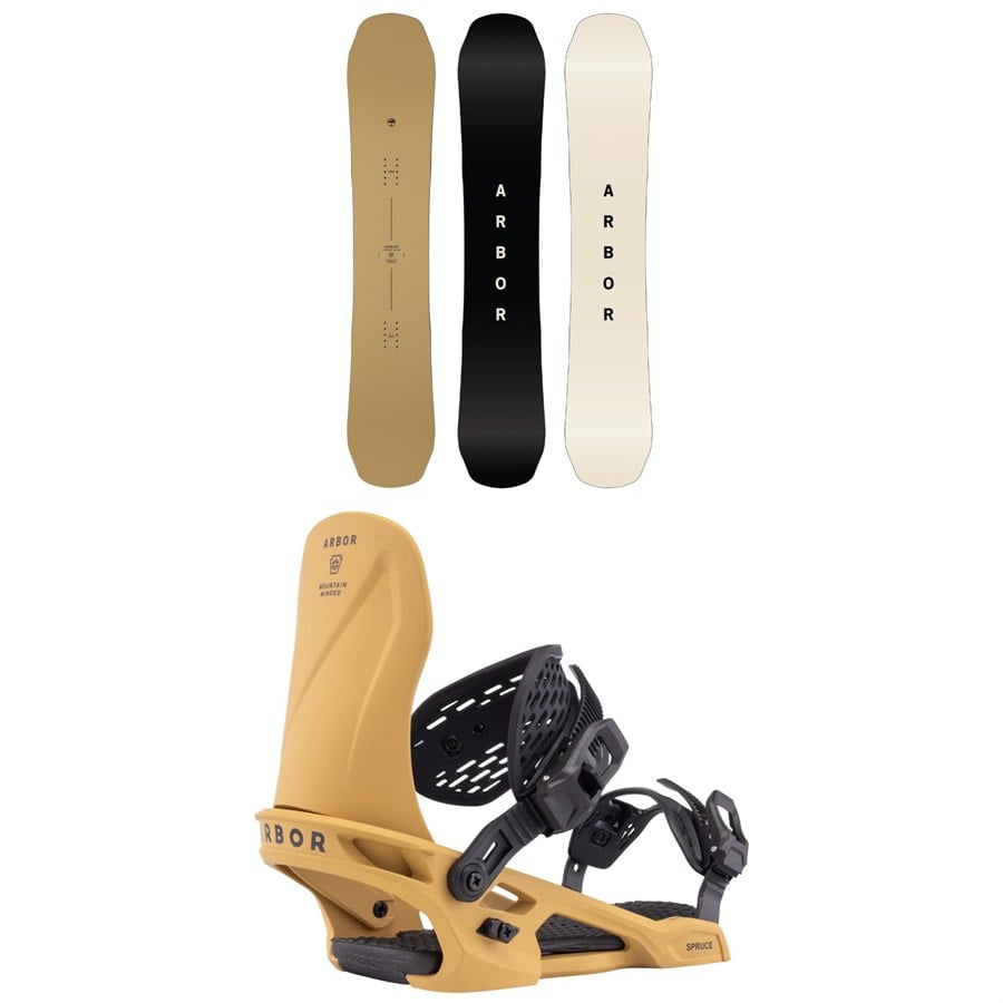 Arbor Element Decon Snowboard + Spruce Snowboard Bindings 2026