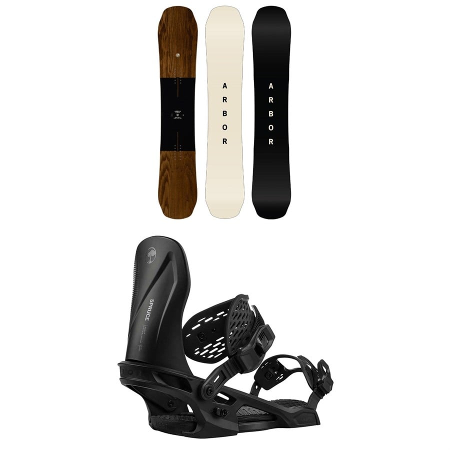 Arbor Element Snowboard + Spruce Snowboard Bindings 2026