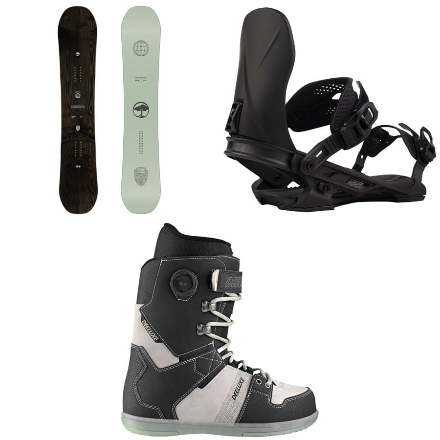 Arbor Formula Snowboard + Hemlock Snowboard Bindings + Deeluxe D.N.A. Snowboard Boots 2026