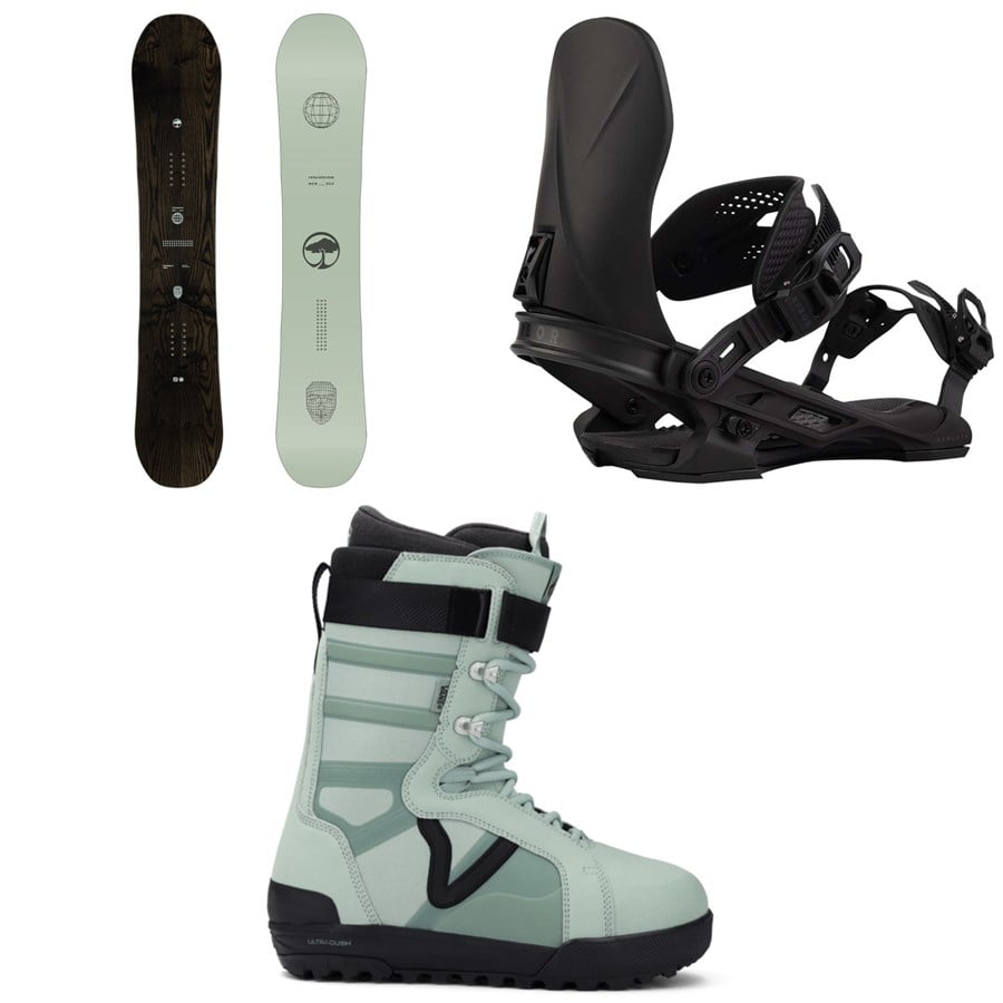Arbor Formula Snowboard + Hemlock Snowboard Bindings + Vans Hi-Standard Pro Snowboard Boots 2026