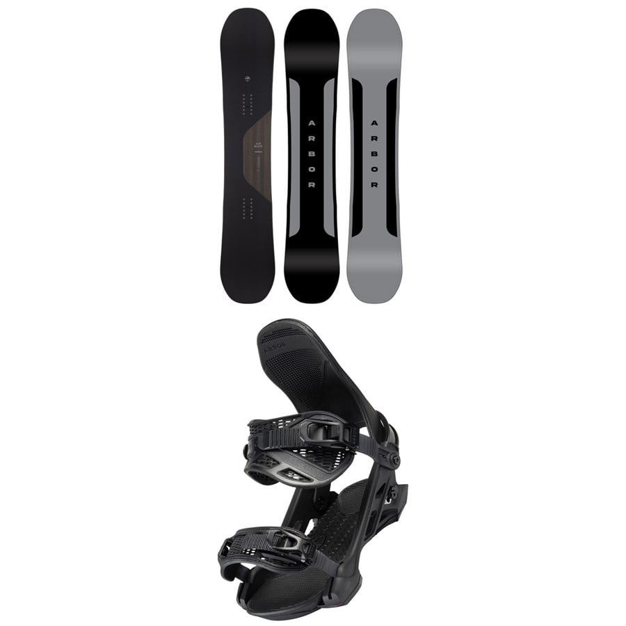 Arbor Formula Snowboard + Hemlock Snowboard Bindings