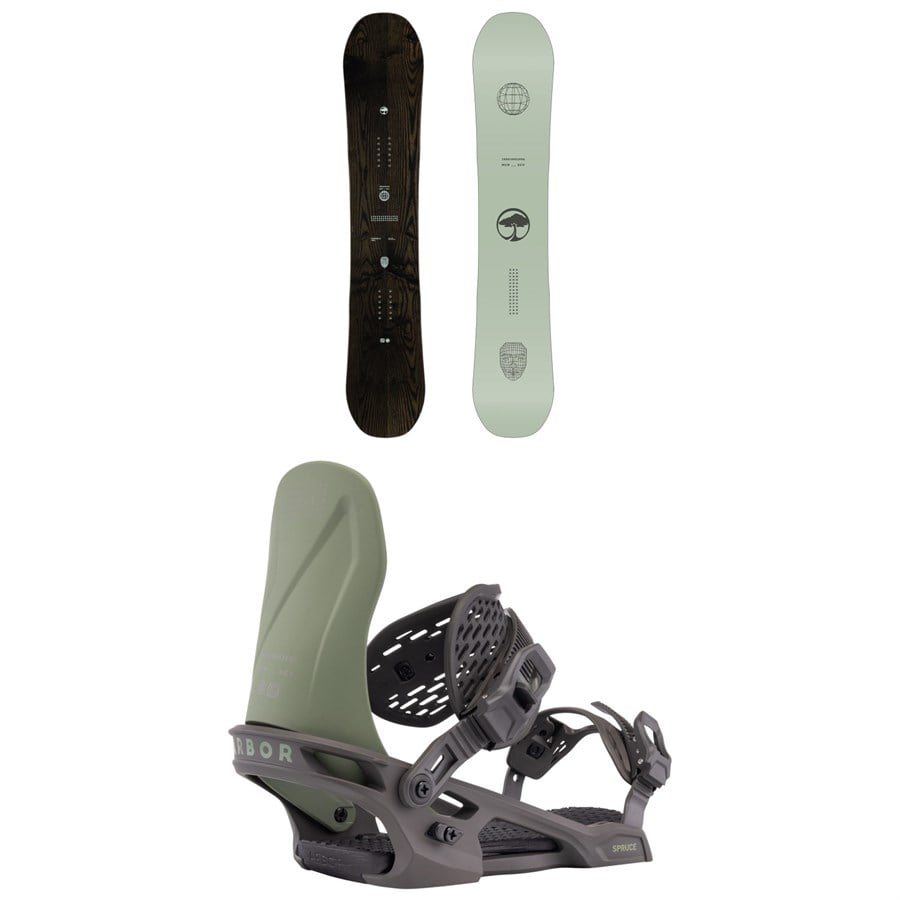 Arbor Formula Snowboard + Spruce Snowboard Bindings 2026