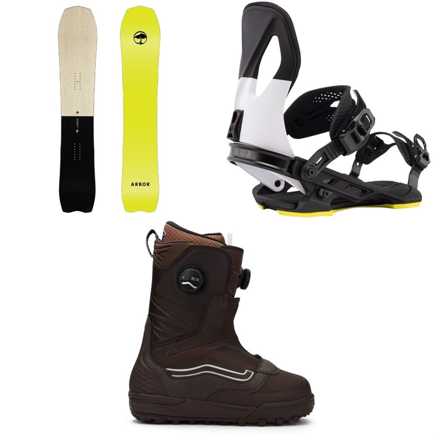 Arbor GPS Snowboard + Cypress Snowboard Bindings + Vans Verse Snowboard Boots 2026