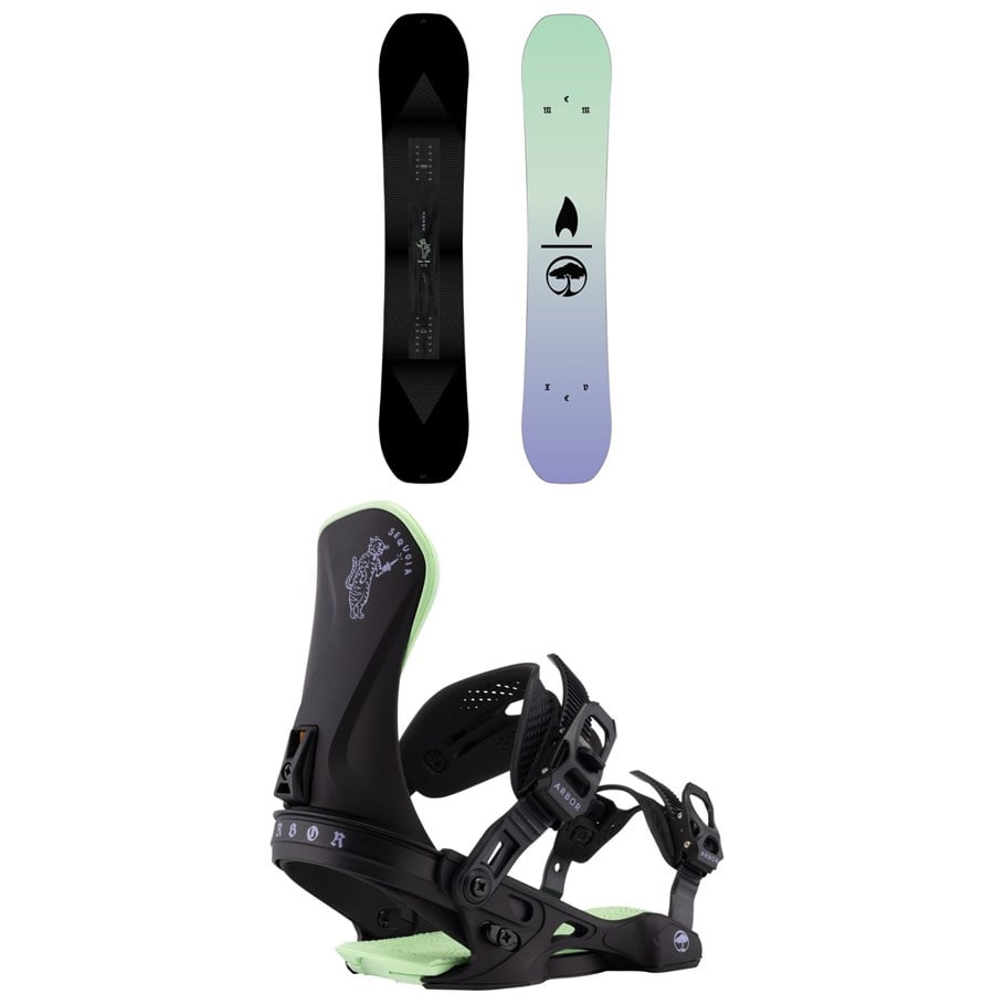 Arbor Kuro Neko Snowboard + Sequoia Snowboard Bindings - Women's 2026