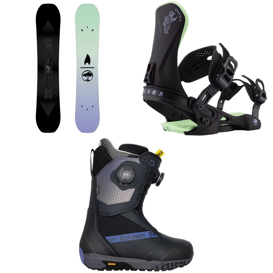 Arbor Kuro Neko Snowboard + Sequoia Snowboard Bindings + Bataleon Salsa Boa Snowboard Boots - Women's 2026