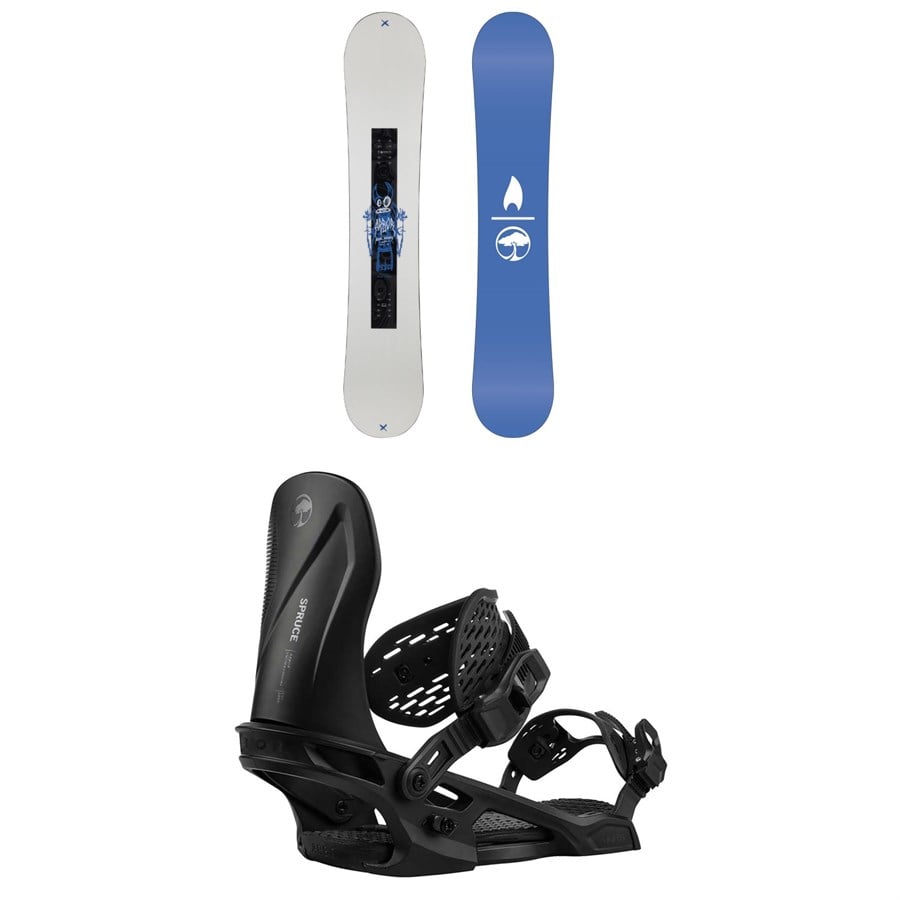 Arbor Metal Machine Decon Snowboard + Spruce Snowboard Bindings 2026
