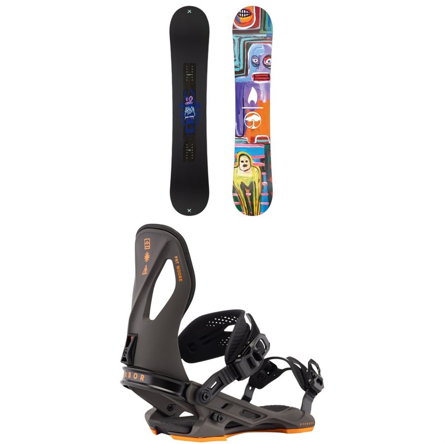 Arbor Metal Machine Snowboard + Cypress Snowboard Bindings 2026