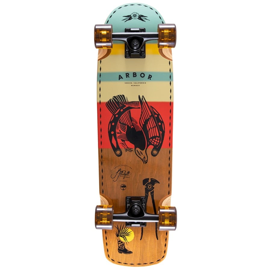 Arbor Pilsner Artist Jess Mudgett Cruiser Skateboard Complete