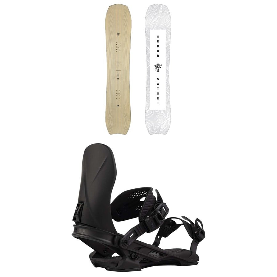 Arbor Satori Snowboard + Hemlock Snowboard Bindings 2026
