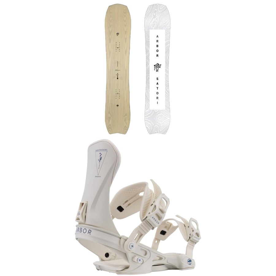 Arbor Satori Snowboard + Sequoia Snowboard Bindings - Women's 2026