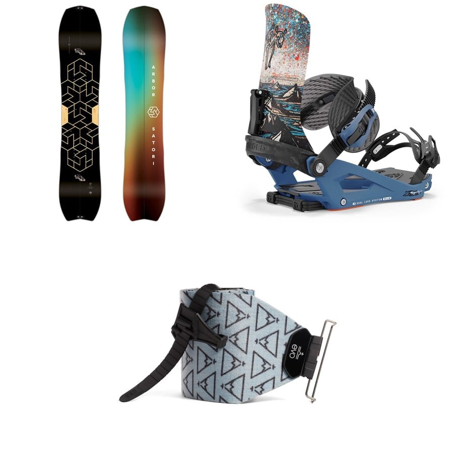 Arbor Satori Splitboard Splitboard + Union Charger Pro Splitboard Bindings + Evo X Pomoca Pro Glide Splitboard Skins