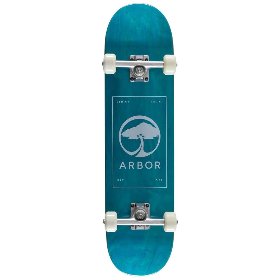 Arbor Street 7.75 Skateboard Complete + Triple 8 The Certfied Sweatsaver Skateboard Helmet