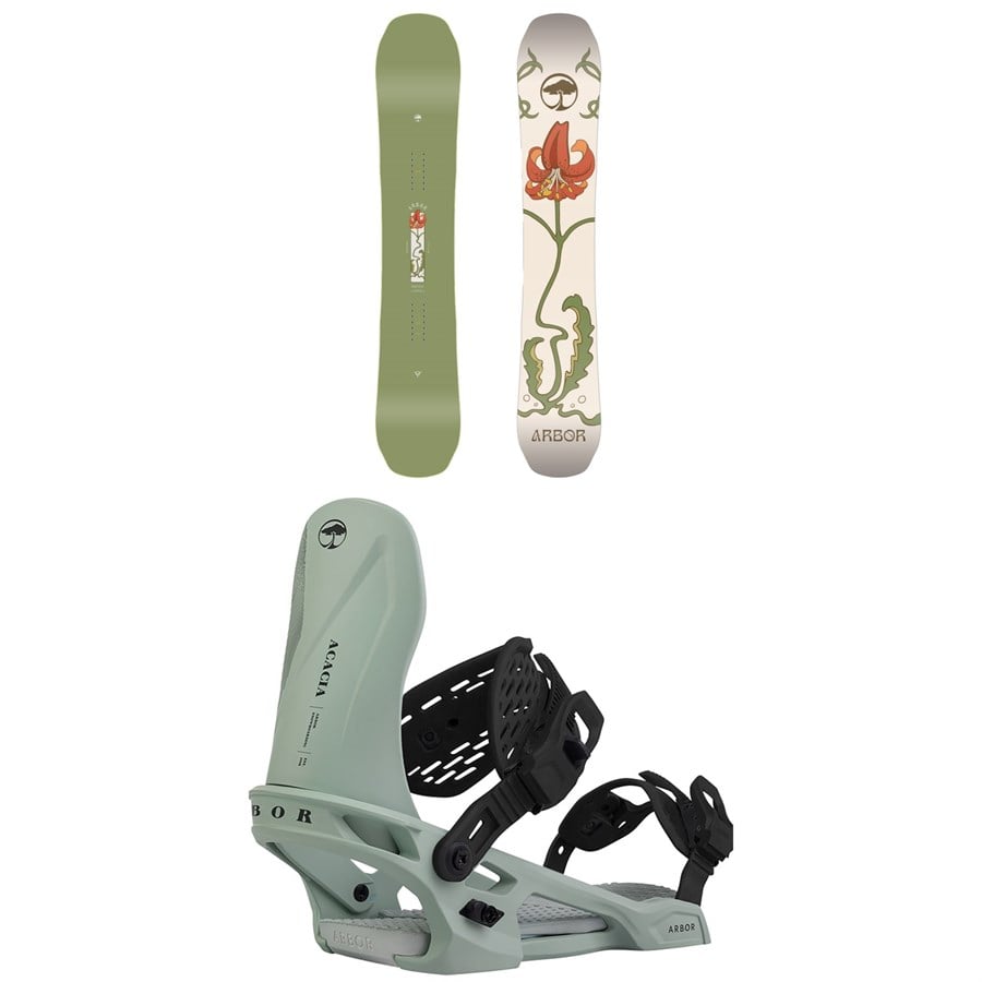 Arbor Swoon Decon Snowboard + Acacia Snowboard Bindings - Women's 2025