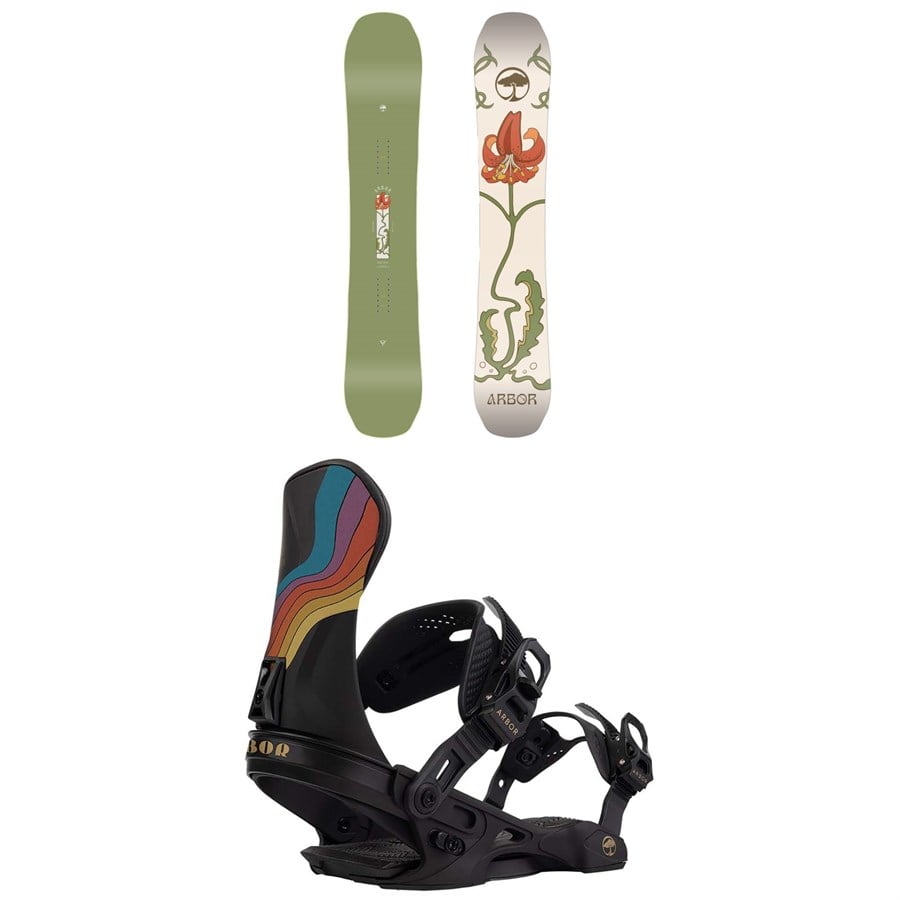 Arbor Swoon Decon Snowboard + Sequoia Snowboard Bindings - Women's 2025
