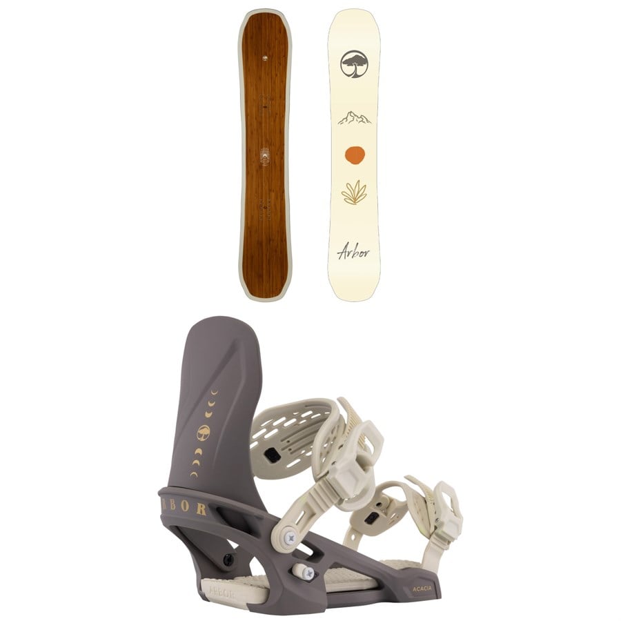 Arbor Swoon Snowboard + Acacia Snowboard Bindings - Women's 2026