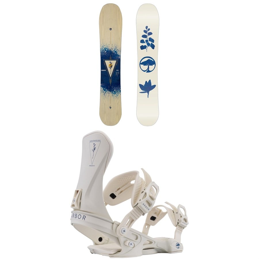 Arbor Veda Snowboard + Sequoia Snowboard Bindings - Women's 2026