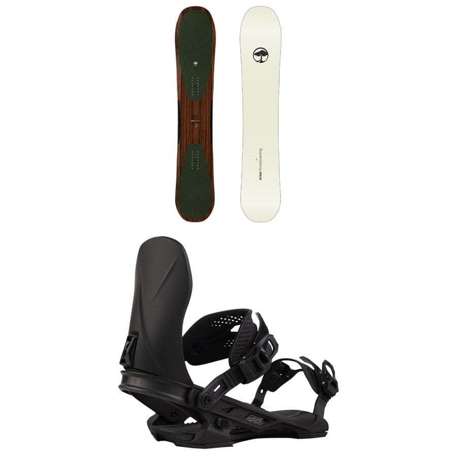 Arbor Verado Snowboard + Hemlock Snowboard Bindings 2026