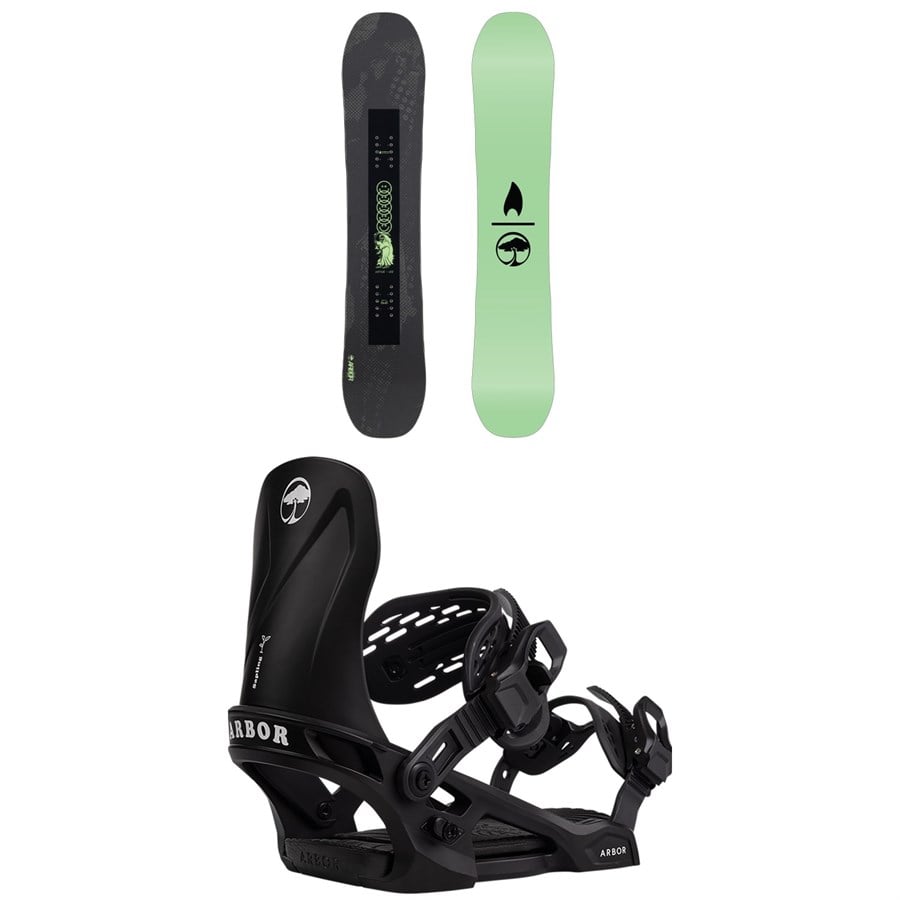 Arbor Votive Snowboard + Sapling Snowboard Bindings - Kids' 2026