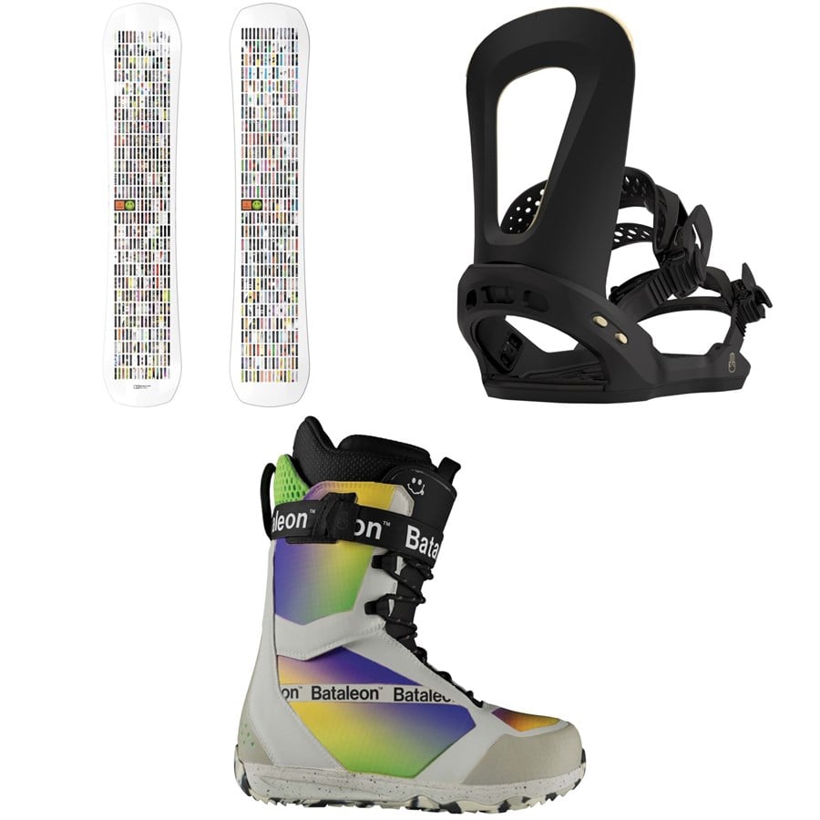 Bataleon 20Y Snowboard + Blow Snowboard Bindings + Salsa Lace Snowboard Boots