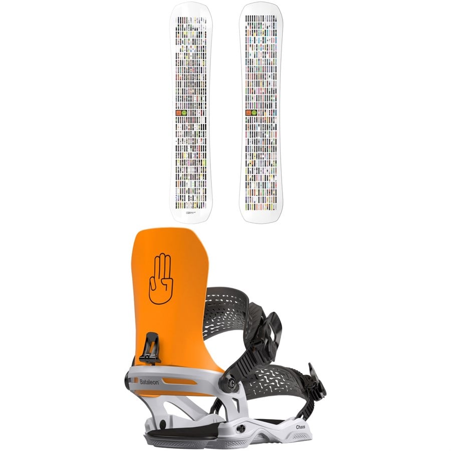 Bataleon 20Y Snowboard + Chaos Asymwrap Snowboard Bindings 2024