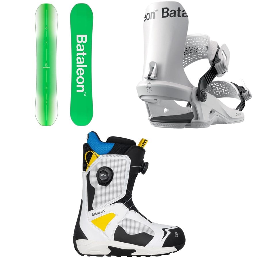 Bataleon Chaser Snowboard + Chaos HW Snowboard Bindings + Rave Boa Snowboard Boots 2026