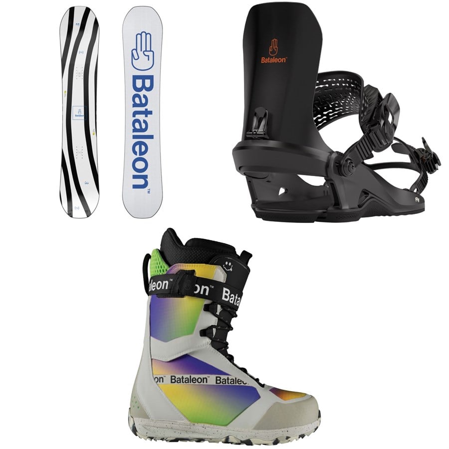 Bataleon Chaser Snowboard + Fly Snowboard Bindings + Salsa Lace Snowboard Boots 2025