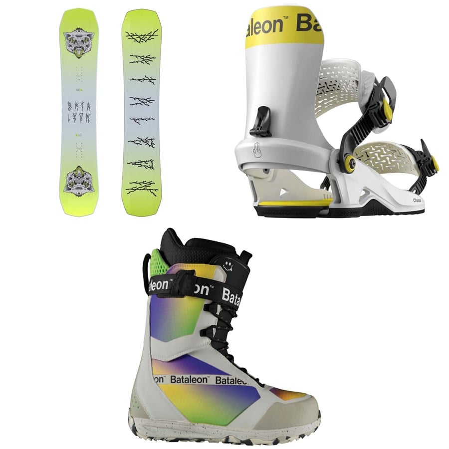 Bataleon Disaster Snowboard + Chaos Heelwrap Snowboard Bindings + Salsa Lace Snowboard Boots 2025