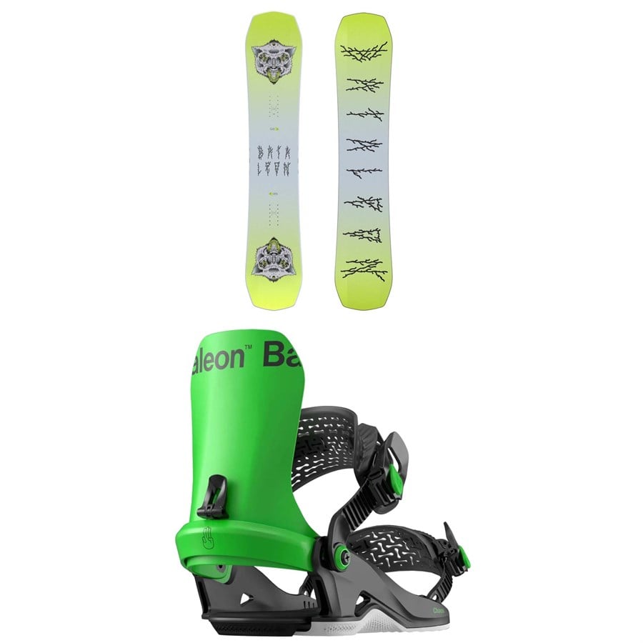 Bataleon Disaster Snowboard + Chaos Heelwrap Snowboard Bindings 2025