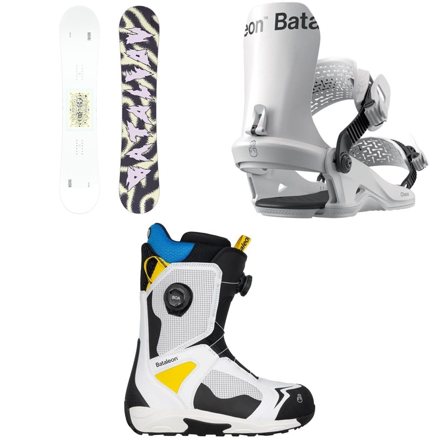 Bataleon Disaster Snowboard + Chaos HW Snowboard Bindings + Rave Boa Snowboard Boots 2026
