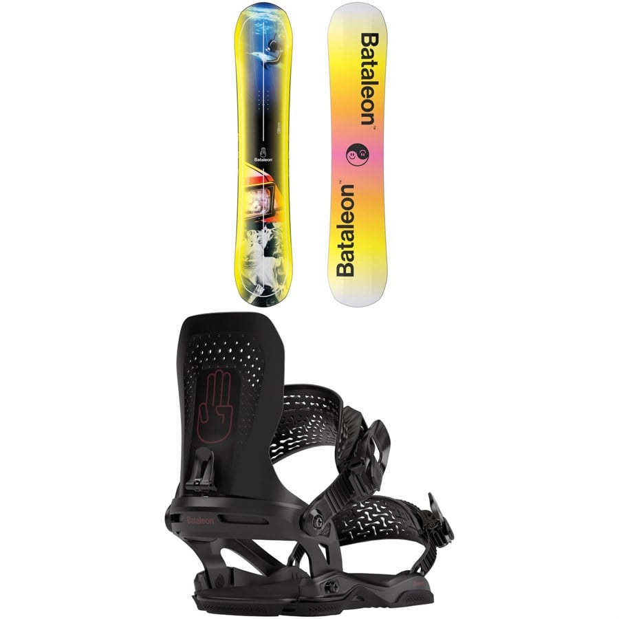 Bataleon Distortia Snowboard + Donna Asymwrap Snowboard Bindings - Women's