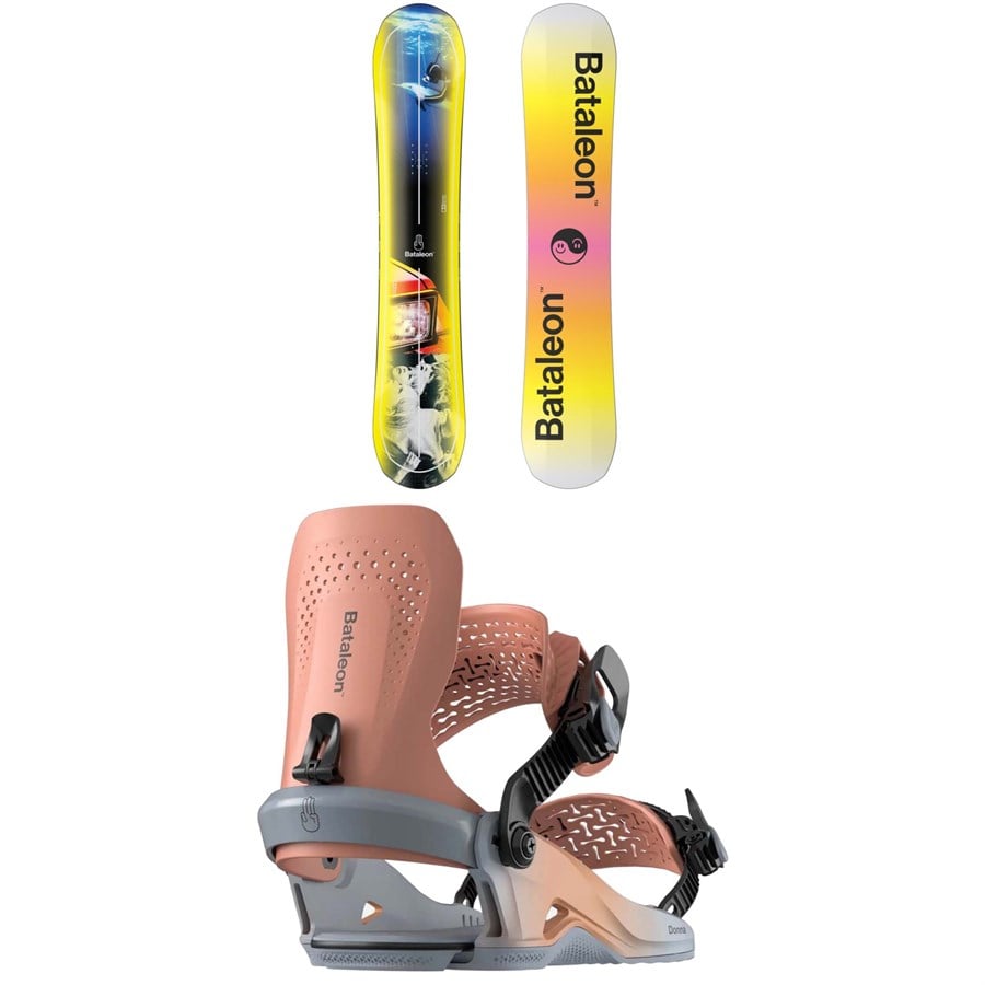 Bataleon Distortia Snowboard + Donna Heelwrap Snowboard Bindings - Women's