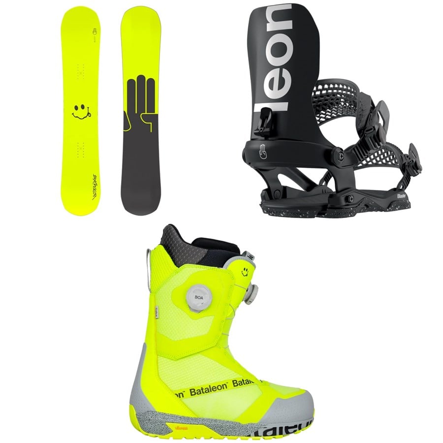 Bataleon Evil Twin 20Y Snowboard + Blaster AW Fase Snowboard Bindings + Salsa Boa Snowboard Boots 2026