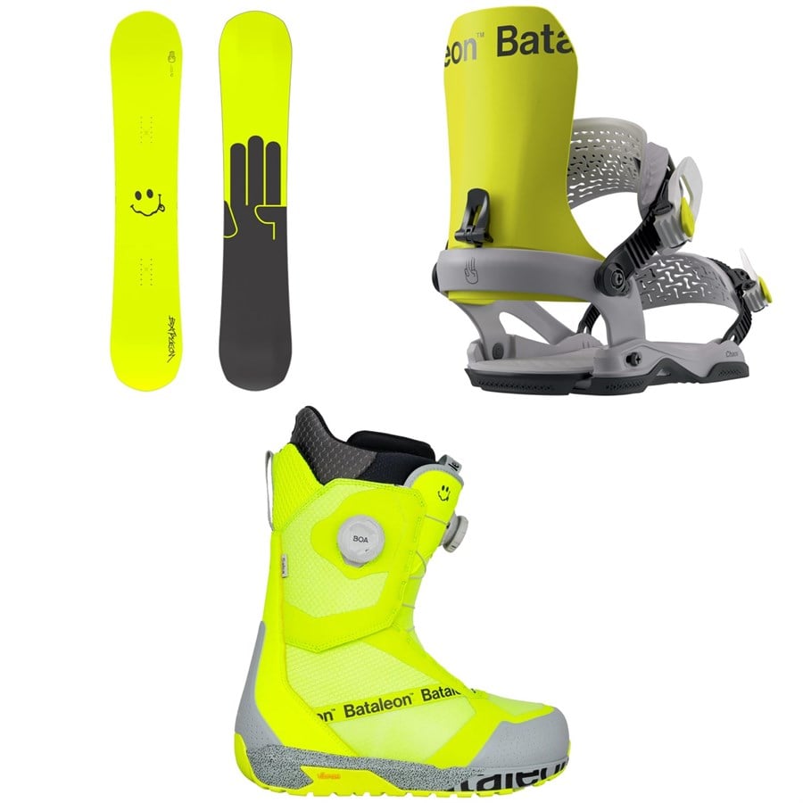 Bataleon Evil Twin 20Y Snowboard + Chaos AW Snowboard Bindings + Salsa Boa Snowboard Boots 2026
