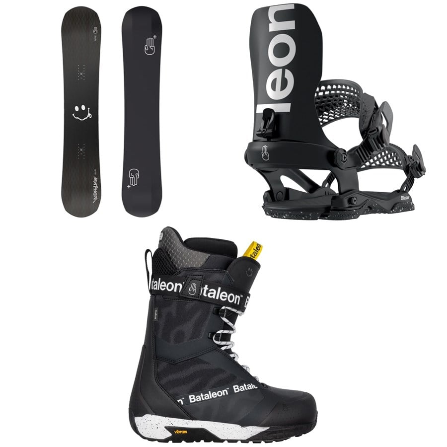 Bataleon Evil Twin+ Snowboard + Blaster AW Fase Snowboard Bindings + Salsa Lace Snowboard Boots 2026