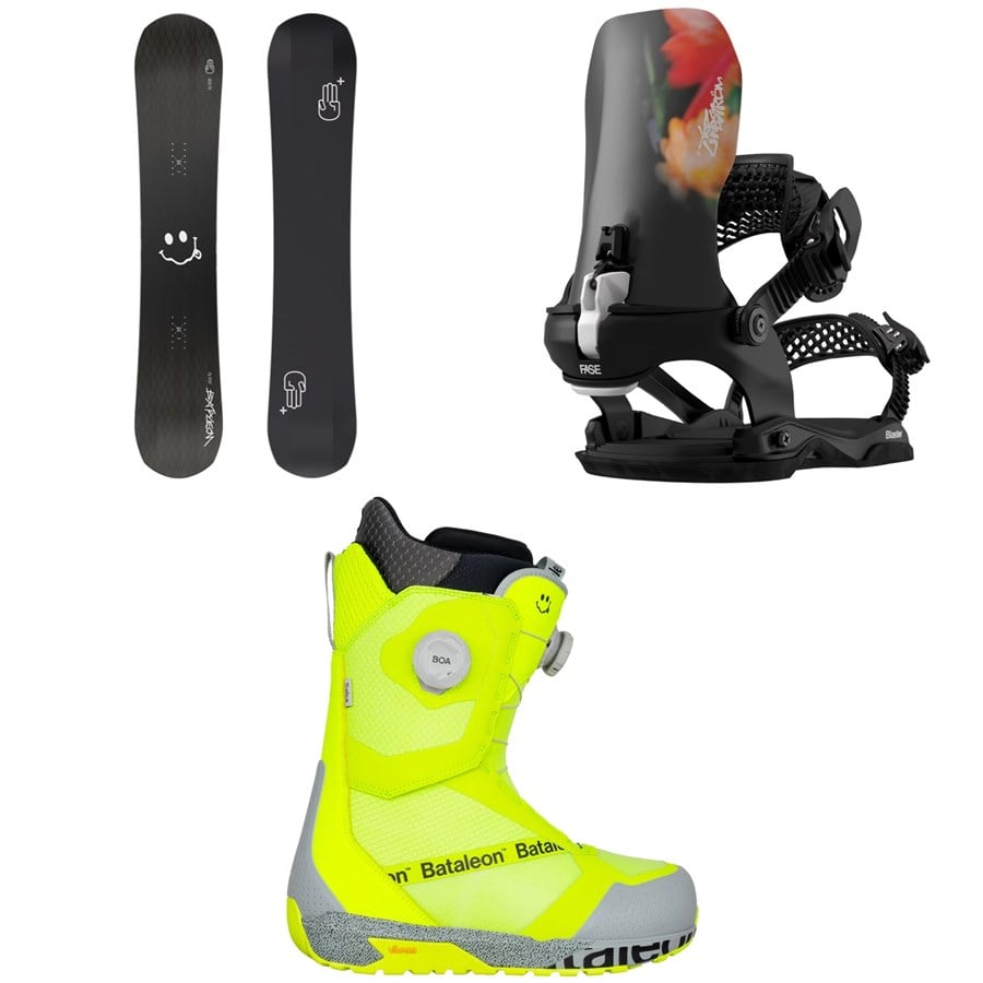 Bataleon Evil Twin+ Snowboard + Blaster Pro AW Fase Snowboard Bindings + Salsa Boa Snowboard Boots 2026