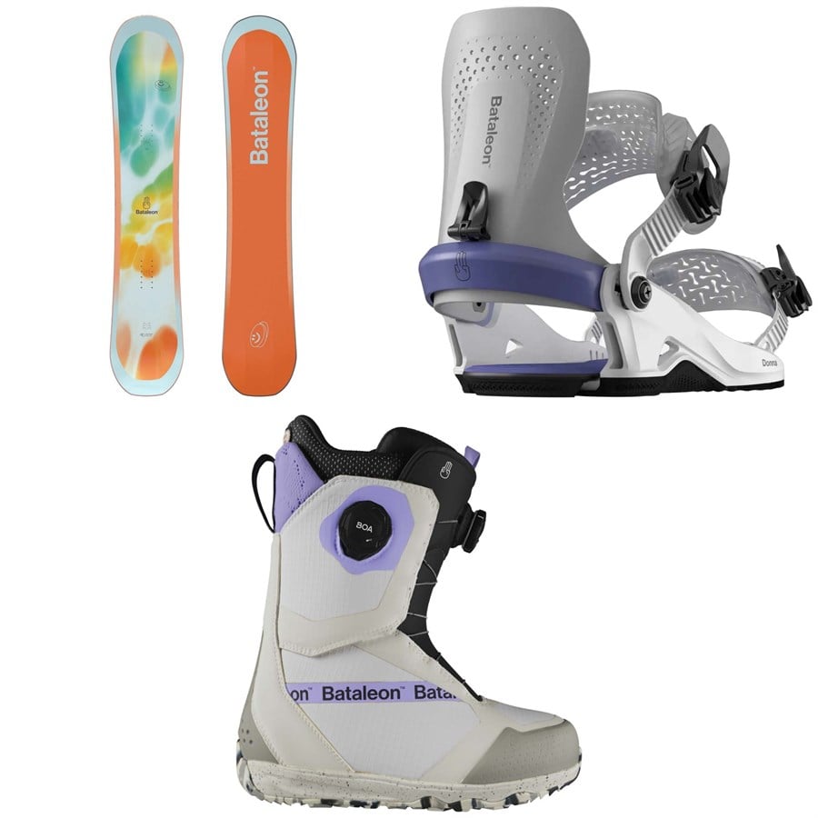 Bataleon Feelbetter Snowboard + Donna Heelwrap Snowboard Bindings + Mosh BOA Snowboard Boots - Women's 2025